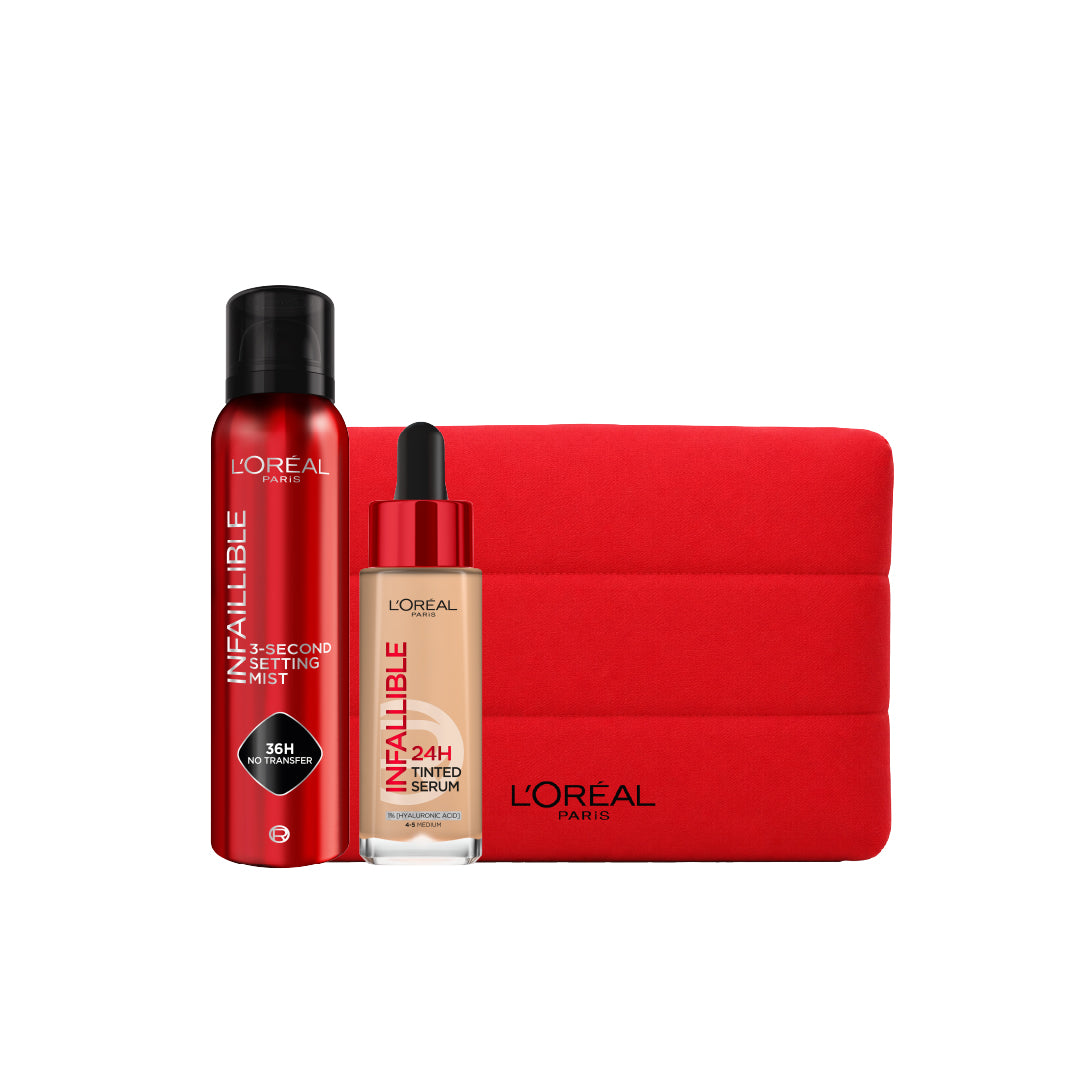 Infaillible Setting Mist Spray + Tinted Serum + FREE Pouch At 15% OFF